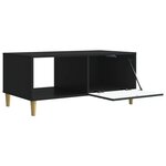 vidaXL Table basse Noir 90 x 50 x 40 cm Bois d'ingénierie