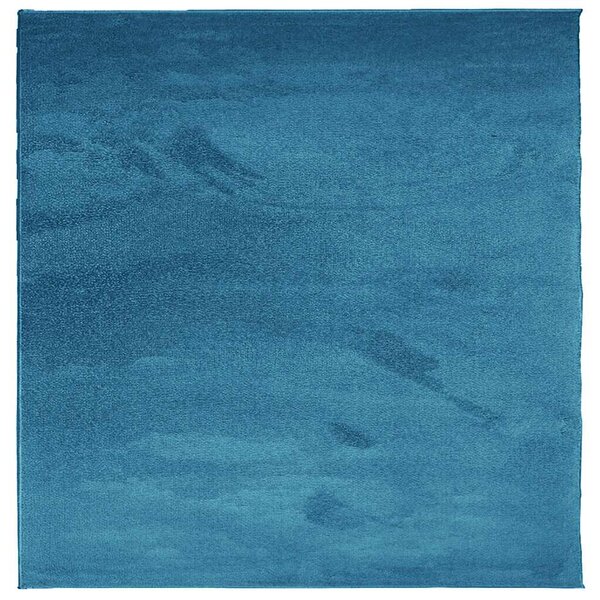 vidaXL Tapis OVIEDO à poils courts turquoise 240x240 cm