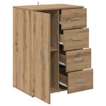 vidaXL Buffet Chêne artisanal 59 x 39 x 80 cm Bois d'ingénierie