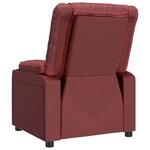 vidaXL Fauteuil inclinable électrique Rouge bordeaux Similicuir