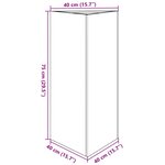 vidaXL Jardinière blanc triangulaire 40x34 5x70 cm acier