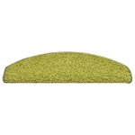 vidaXL Tapis de marches d'escalier 15 Pièces Vert 65x21x4 cm