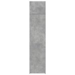 vidaXL Armoire de rangement mince gris béton 50x42 5x225 cm