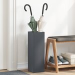 vidaXL Support de parapluie Anthracite Métal Standard Porte-parapluie
