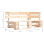vidaXL Salon de jardin palette 6Pièces avec coussins bois de pin imprégné