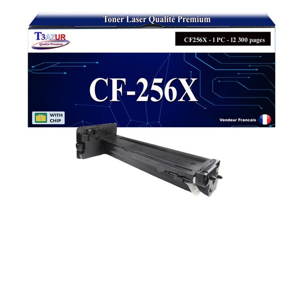 T3AZUR -Toner compatible avec HP CF256X (56X) pour HP LaserJet 436nda MFP  M436n MFP  LaserJet MFP M433a  M436dn  M436nda