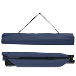 vidaXL Lit de camping pliant Bleu Tissu Oxford