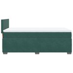 vidaXL Sommier à lattes de lit avec matelas Vert foncé 90x190 cm