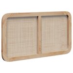 vidaXL Tête de lit avec tête de lit Naturel 100 x 55 x 3 cm Rotin