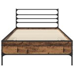 vidaXL Cadre de lit Bois ancien 80 x 200 cm Bois d'ingénierie