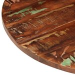 vidaXL Dessus de table Ø 80x2 5 cm rond bois massif de récupération