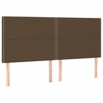 vidaXL Sommier à lattes de lit avec matelas Marron foncé 180x200 cm