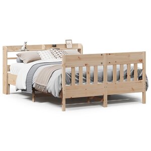 vidaXL Cadre de lit sans matelas 140x190 cm bois de pin massif