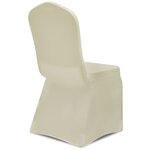 vidaXL Housse de chaise extensible 4 Pièces crème