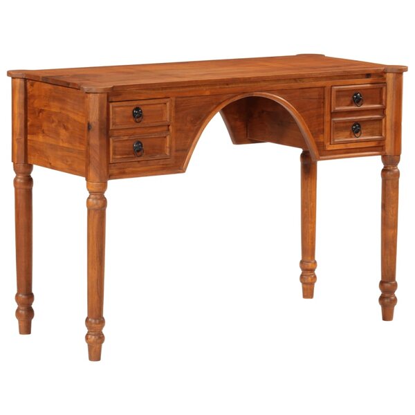 vidaXL Bureau avec tiroirs 110x50x76 cm bois d'acacia solide