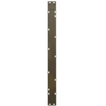 vidaXL Pieds de table à manger en forme de V  3 pièces  acier naturel  100 x (72-73 3) cm