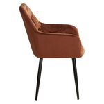 Chaise de salle à manger lot 2 chaises Egg marron