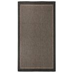 vidaXL Tapis à tissage plat d'extérieur 80x150 cm Marron foncé