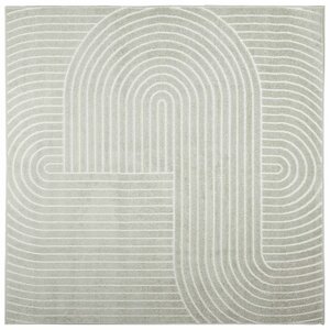 vidaXL Tapis de surface Carré PALMERAS Vert 200 x 200 cm Polyester