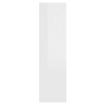 vidaXL Armoire de miroir avec LED Blanc brillant 76x15x55 cm