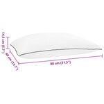 vidaXL Coussin de sommeil Blanc 80 x 40 x 14 5 cm