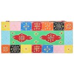 vidaXL Table console avec tiroir Multicolore 80 x 35 x 76 cm