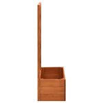 vidaXL Jardinière à treillis de jardin Orange 50x25x90cm Bois de sapin