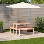 vidaXL Table de pique-nique 110x134x75 cm bois massif de douglas