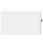 vidaXL Cabinet de chevet avec tiroir Blanc brillant 49 x 34 5 x 20 cm