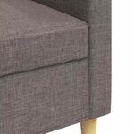 vidaXL Canapé à 3 places Taupe 210 cm Tissu