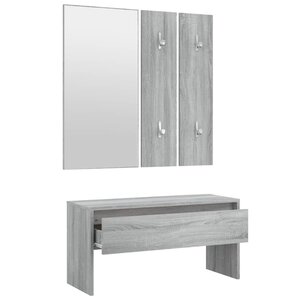 Ensemble de meubles de couloir sonoma gris bois d'ingénierie 02_0010787