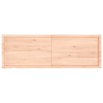 vidaXL Étagère murale 180x60x(2-4) cm bois de chêne massif non traité