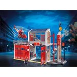 Playmobil 9462 - city action - caserne de pompiers avec hélicoptere