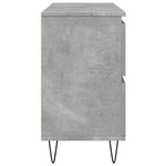 vidaXL Armoire salle de bain gris béton 80x33x60cm bois d'ingénierie