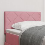 vidaXL Tête de lit LED avec Design de Blocs Diamant Rose 80 cm