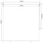 vidaXL Store roulant extérieur protection UV Blanc Polyester