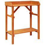 Table de rempotage vidaXL Acacia 75x40x90 cm en bois massif de pin