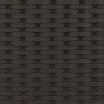 vidaXL Chaises empilables d'extérieur lot de 2 Résine tressée Noir