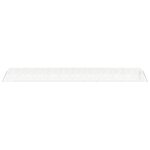 vidaXL Serre avec cadre en acier blanc 110 m² 22x5x2 3 m