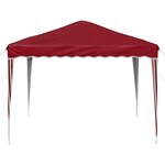 vidaXL Tente de fête pop-up 288 x 288 x 245 cm Bordeaux Tissu Oxford