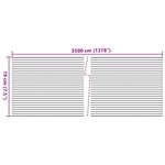 vidaXL Écrans d'intimités de jardin 2 Pièces aspect gravier de marbre PVC