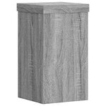 vidaXL Supports pour plantes 2 Pièces sonoma gris bois d'ingénierie