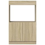 vidaXL Buffet haut chêne sonoma 63x33x100 cm bois d'ingénierie