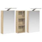 vidaXL Ensemble de Meubles de Salle de Bain 3 Pièces 80 x 10 5 x 50 cm