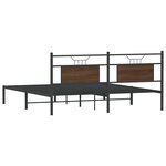 vidaXL Cadre de lit sans matelas chêne marron 183x203 cm