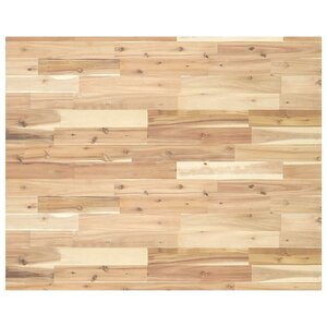 vidaXL Dessus de table rectangulaire 100x80x4 cm bois massif d'acacia