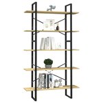 vidaXL Bibliothèque à 5 niveaux 100x30x175 cm Bois de pin