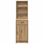 vidaXL Haut Armoire avec tiroir Chêne artisanal 40 x 40 5 x 135 cm