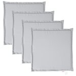 vidaXL Coussins de siège de jardin lot de 4 gris clair 45x45x2cm carré
