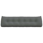 vidaXL Coussin de Dos Gris foncé 180 x 24 x 50 cm tissu